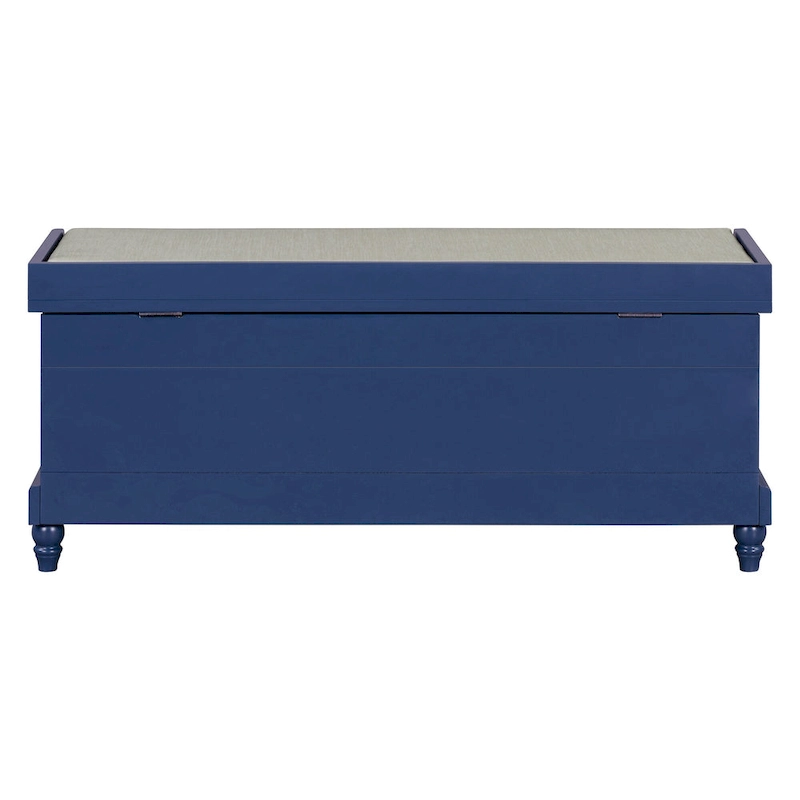 Classic Fluted Shoe Bench with Cushion & 3 Drawers