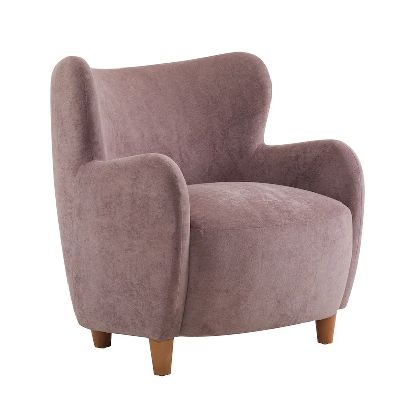 Bacho Fabric Wingback Accent Chair by Christopher Knight Home