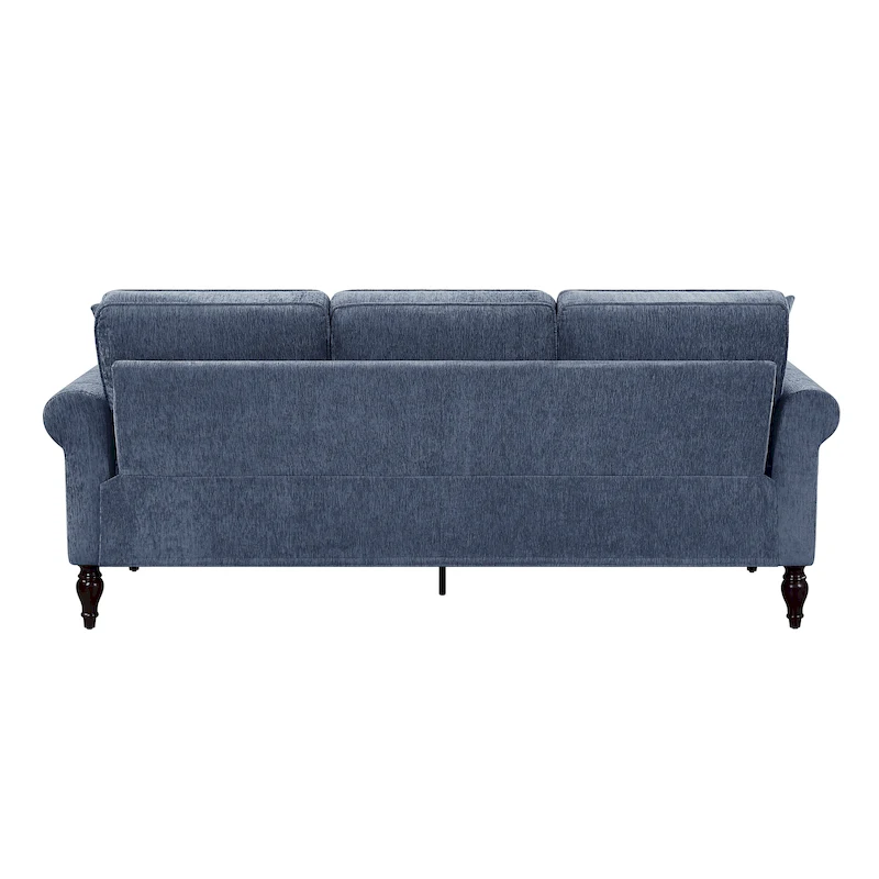 Igny Traditional Chenille Rolled Arms 2-Piece Living Room Set by Furniture of America