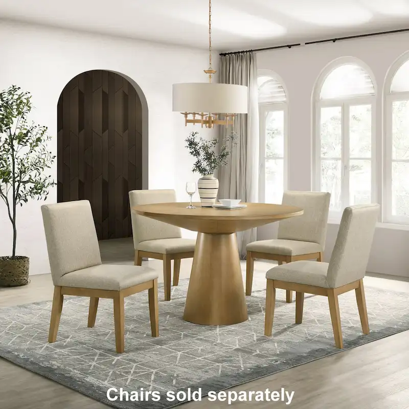 Roundhill Furniture Rocco 48  Pedestal Dining Table