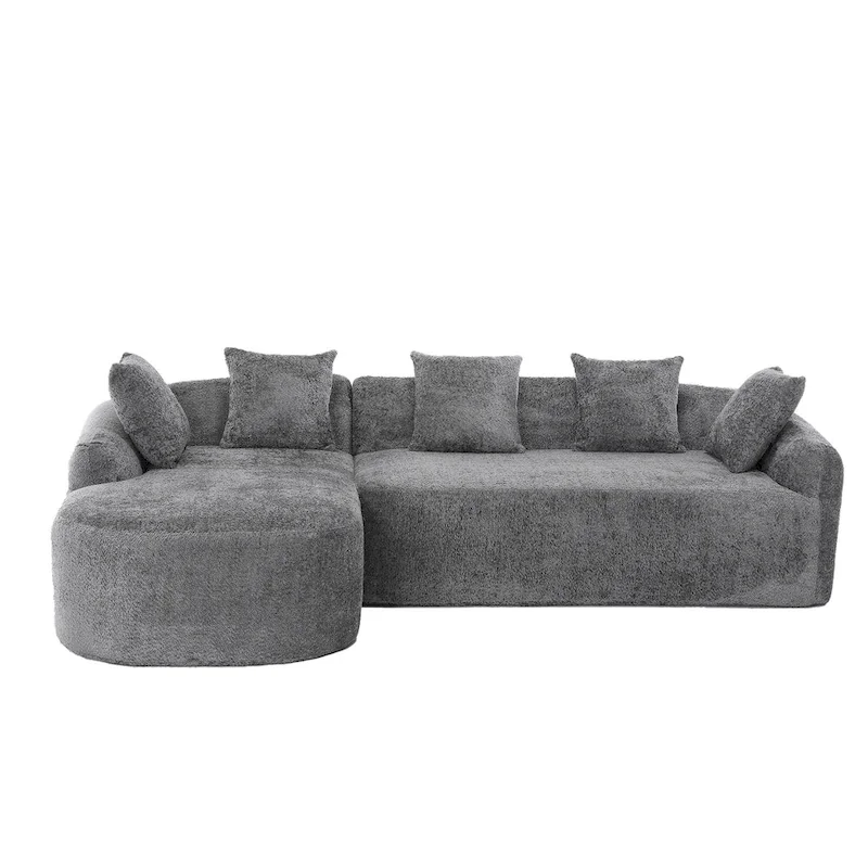 99.21W L-Shape Boucle Sofa 3 Seater