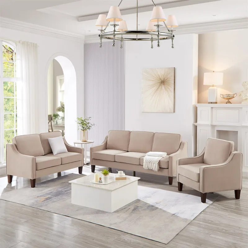 Living Room Single Seat Sofa Chair with Wooden Legs