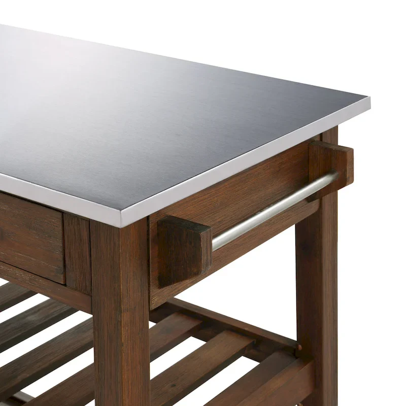 Firebranch Wire-brush Kitchen Cart