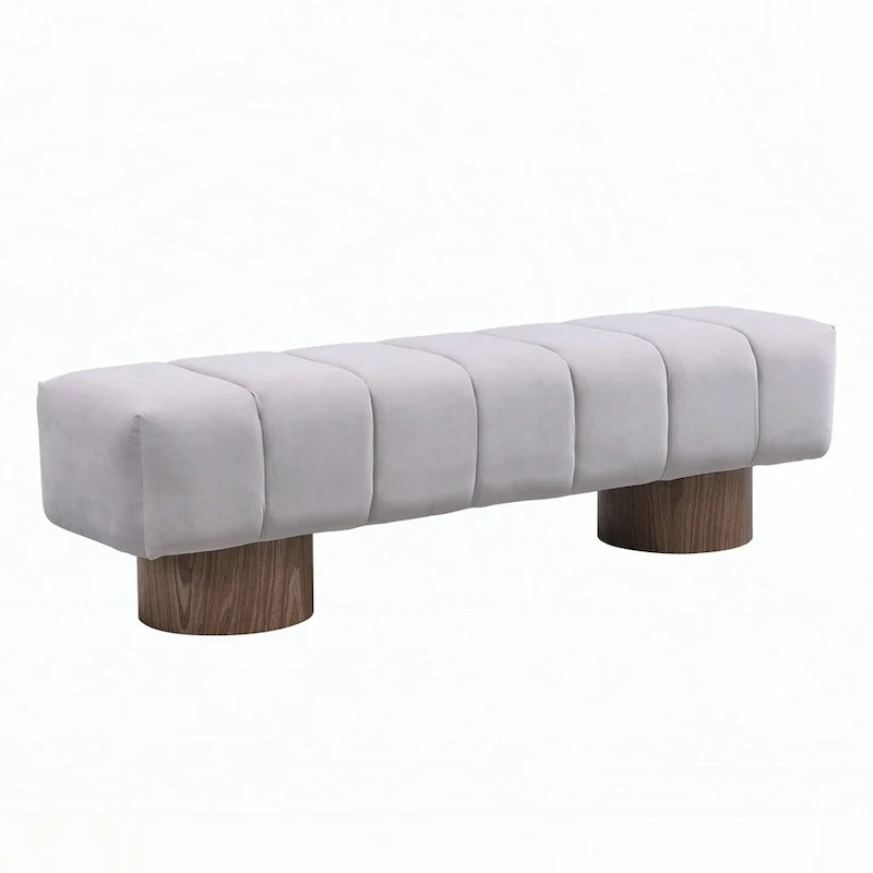No-Assembly End of Bed Entryway Bench Ottoman