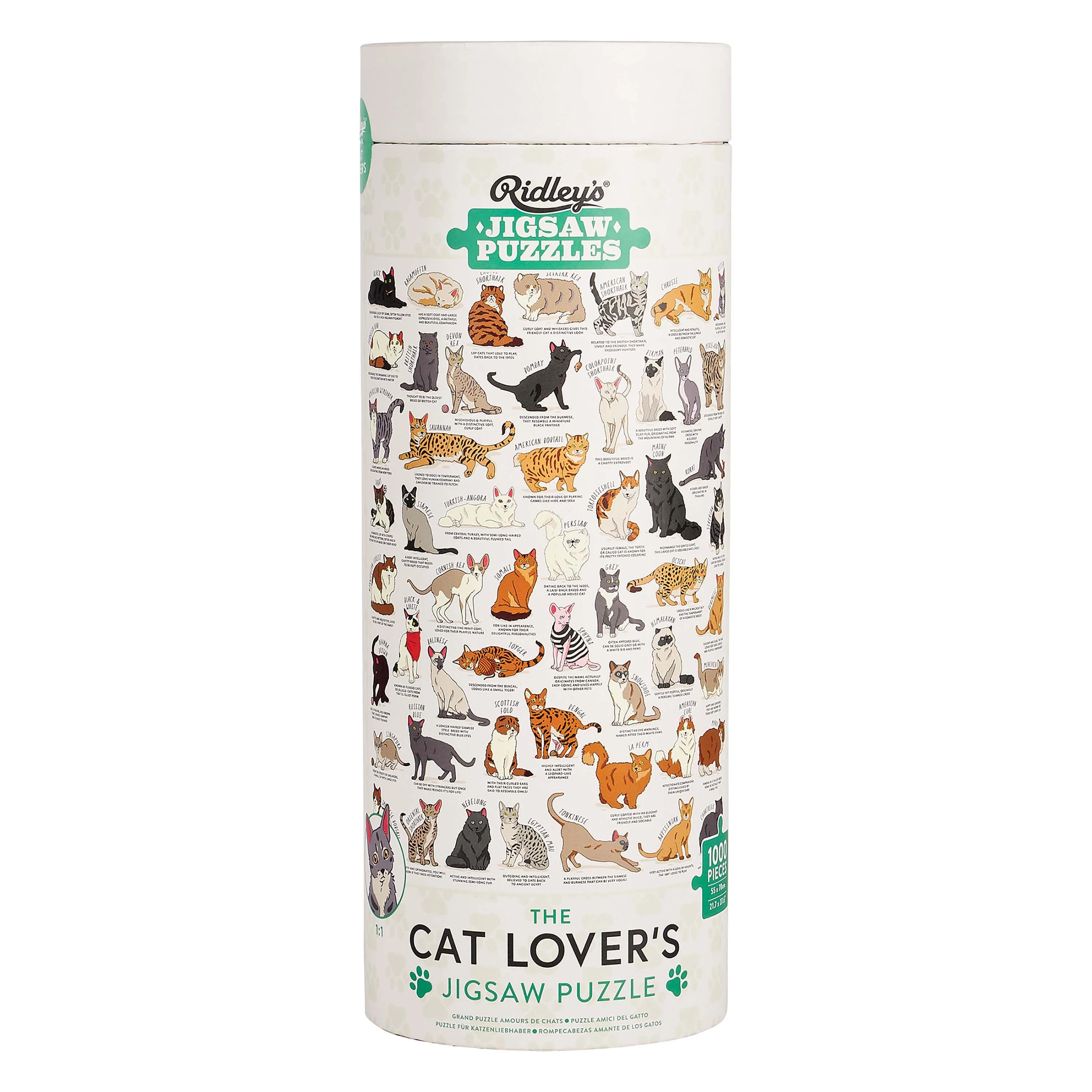Ridley's Cat Lover's 1000 Piece Jigsaw Puzzle