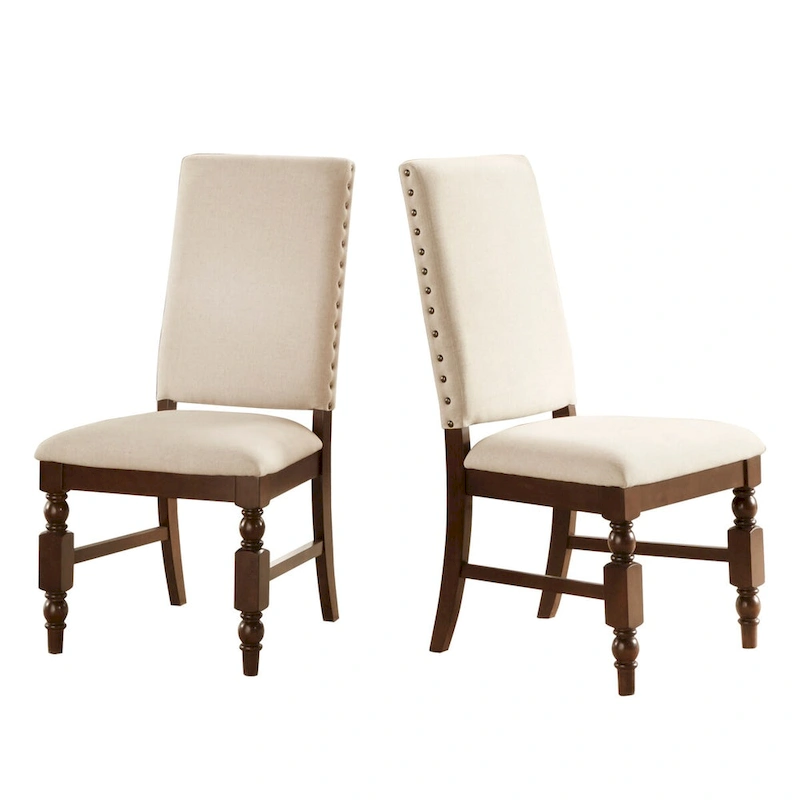 Flatiron Nailhead Upholstered Dining Chairs (Set of 2) by iNSPIRE Q Classic