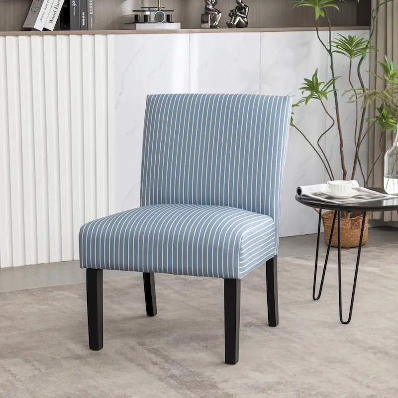 Roundhill Furniture Botticelli Upholstered Slipper Accent Chair