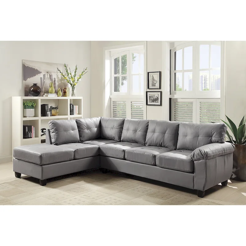 Gallant Faux Leather Sectional Sofa
