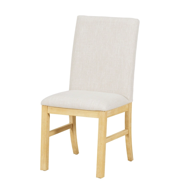 Traditional Style 7-piece Extendable Dining Table Set with Butterfly Leaf and 6 Upholstered Chairs