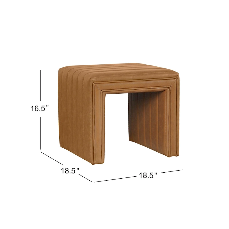 HomePop Modern Channel Ottoman