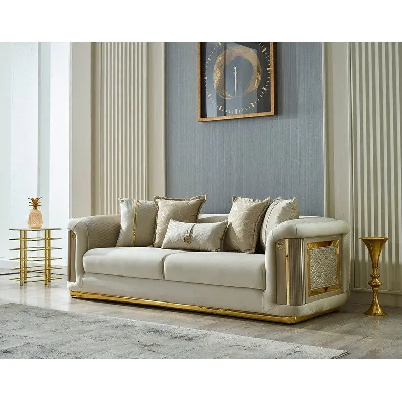 Ella 3-piece Living room Set Square Arms