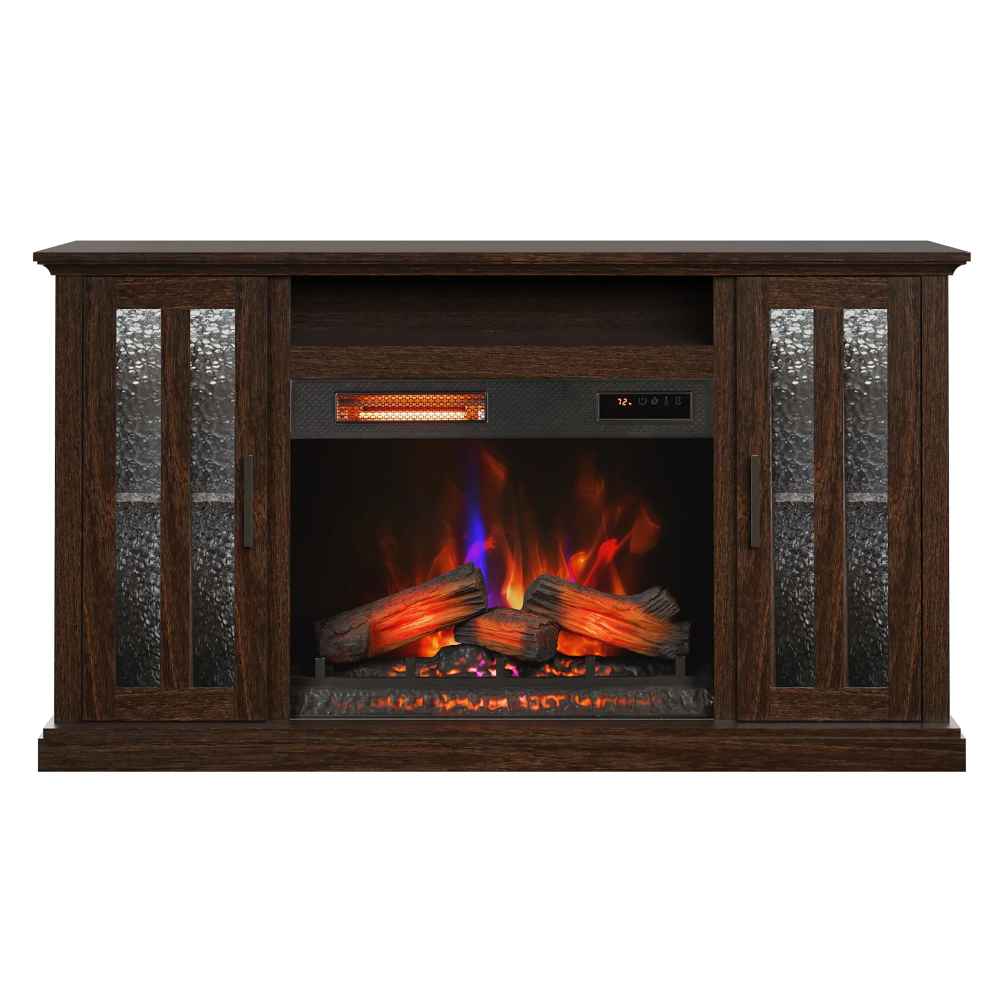 duraflame? Farmhouse Electric Fireplace TV Stand Media Console