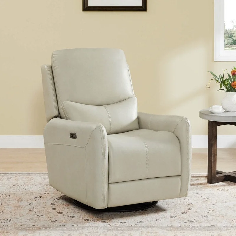 Adalyn Power Swivel Glider Recliner with Lumbar Pillow