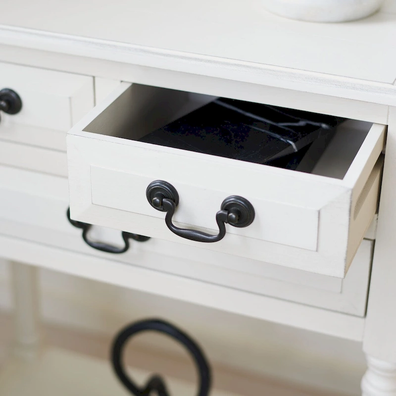 SAFAVIEH Leaner 3-Drawer Console Table - 23.5 W x 13 L x 29.5 H - 24Wx13Dx30H