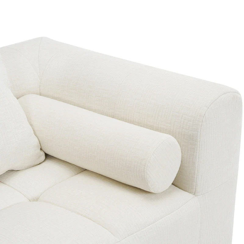 101.2 Chenille Modular Sectional Sofa with Deep Seating, Free-Combined Design and High-Density Foam Construction