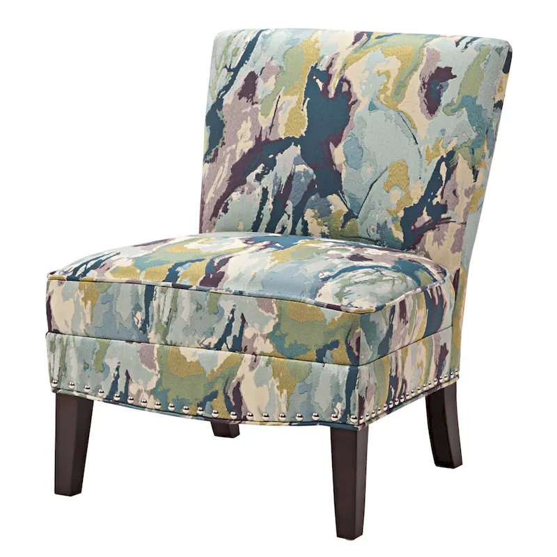 Madison Park Alex Artistic Print Armless Slipper Accent Chair
