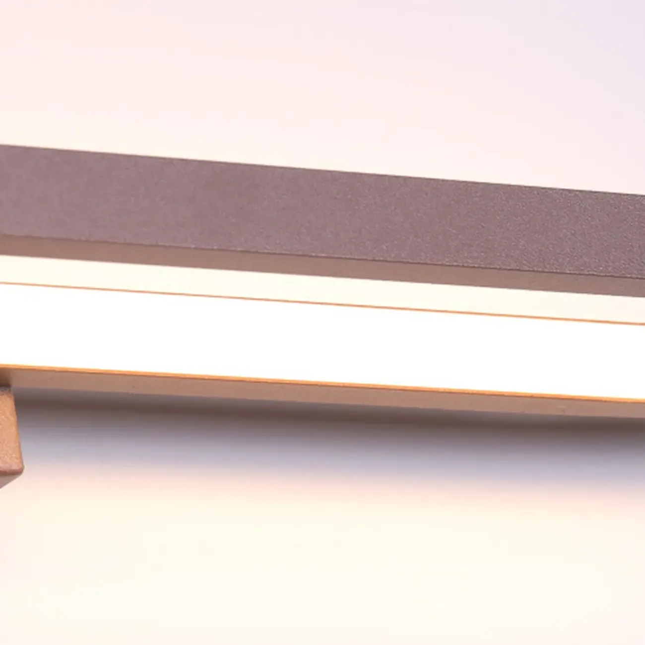 Modern Coffee Straight LED Bathroom Vanity Light in Hardwired