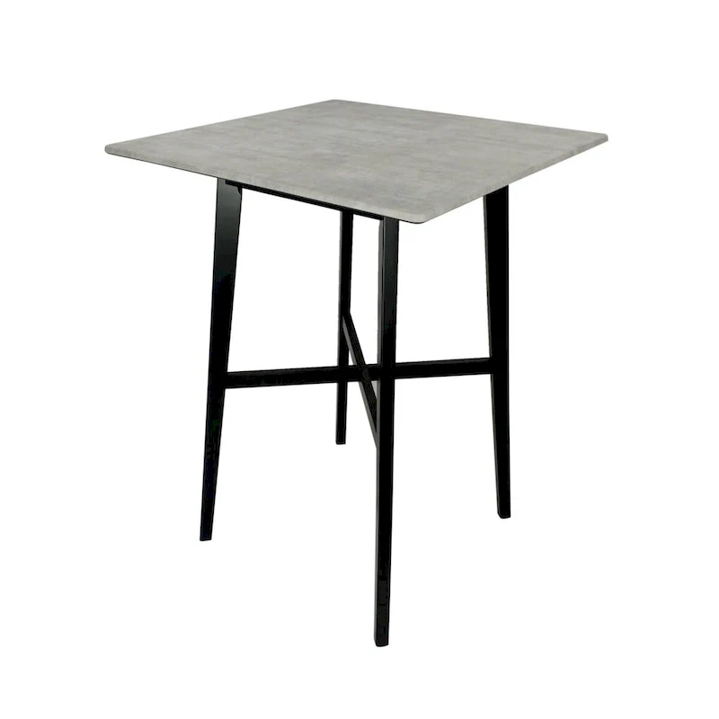 Modern Bar Height 42 Dining Table, Rubberwood Legs and Laminate Table Top