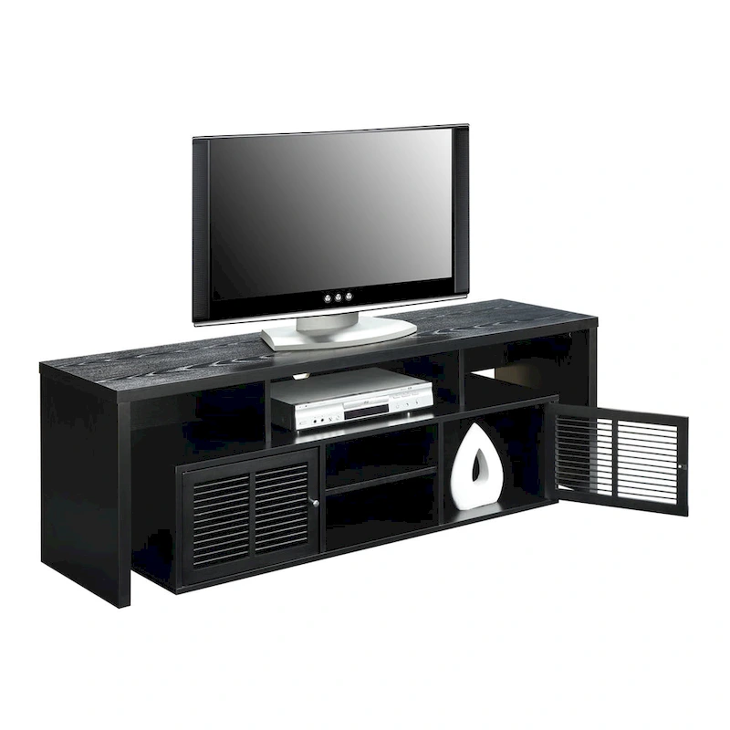 Convenience Concepts Lexington 65 inch TV Stand with Storage Cabinets and Shelves