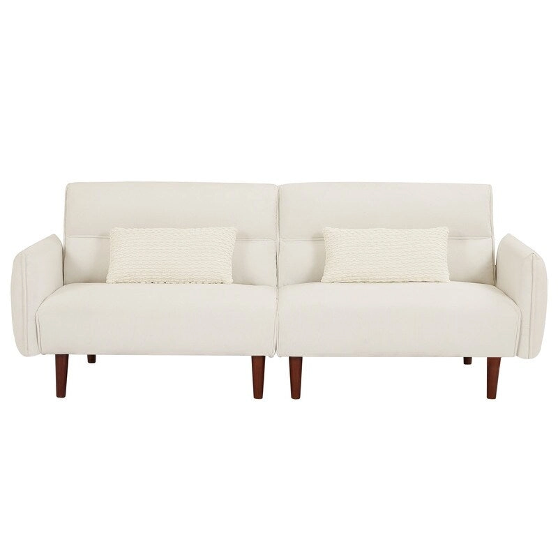 GEITIN Convertible Futon Sofa Bed with 2 Pillows