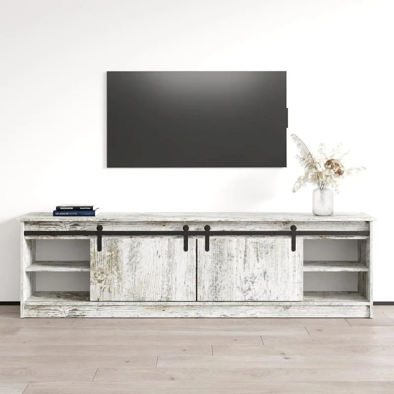 TV Stand with Electric Fireplace - Fits up to 85