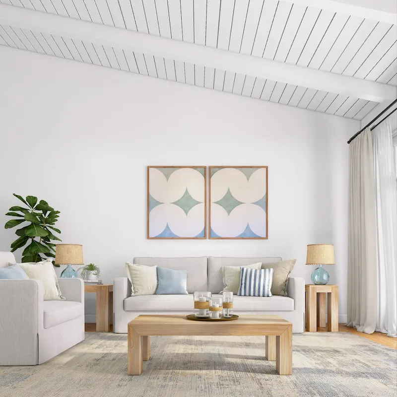 Plank and Beam Modern Rectangular Coffee Table - 48 x 24