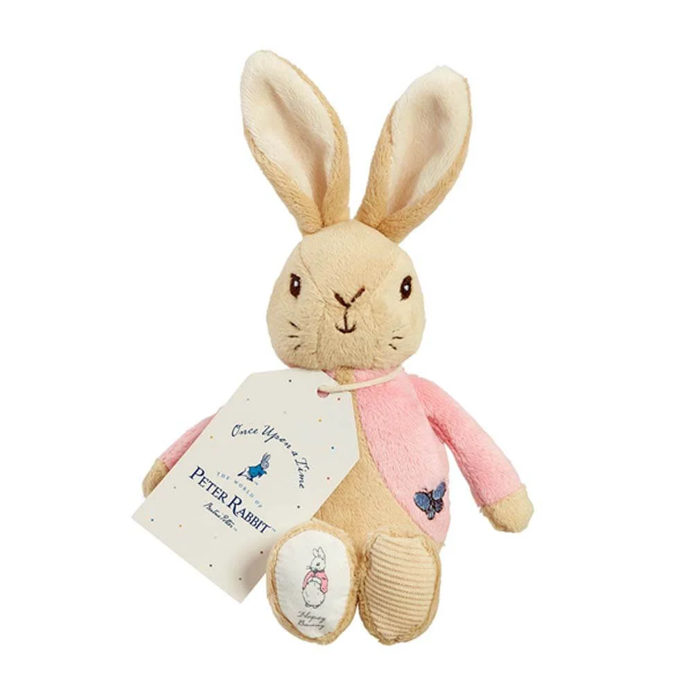 RATTLE: PETER RABBIT & FLOPSY BEAN PLUSH 13CM