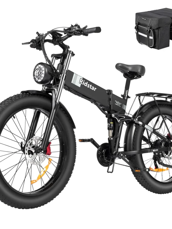 Eletric Bike for Adults, 750W Motor 48V 20Ah Removable Battery 26?? Fat Tire Folding E-Bike Shimano 21-Speed MTB Cycling UL2849
