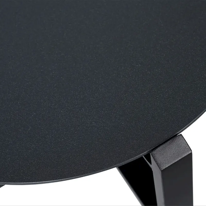 Mesh Sling Armchairs, Conversation Set with Side Table, Aluminum Frame (Set of 3)