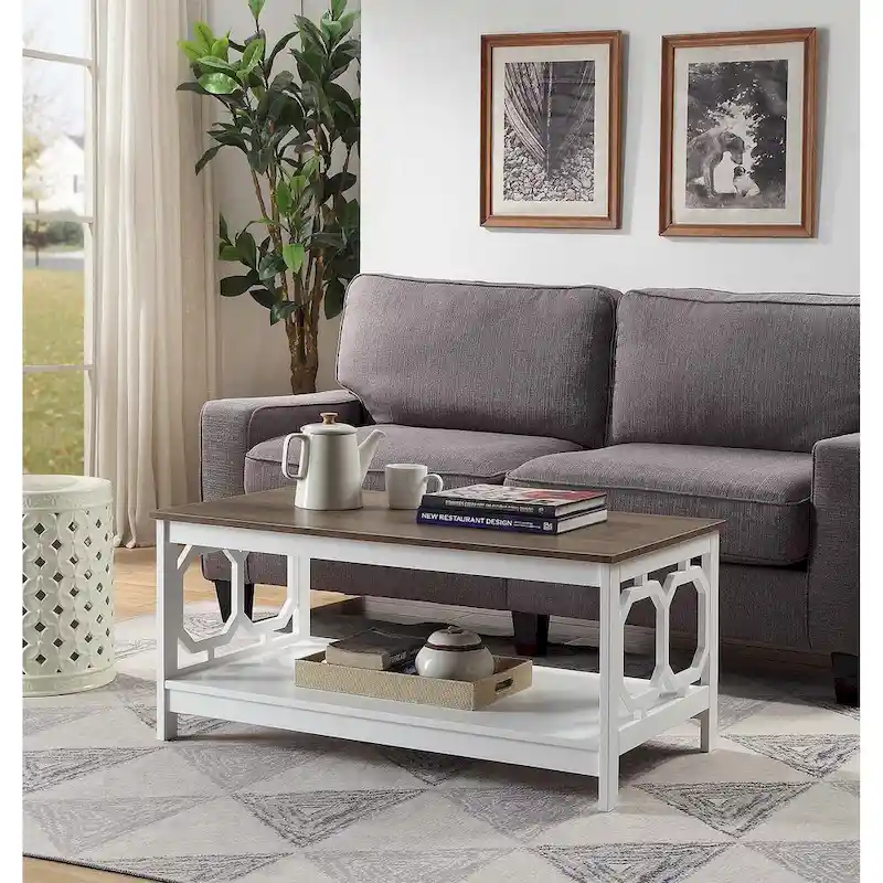 Convenience Concepts Omega Coffee Table with Shelf