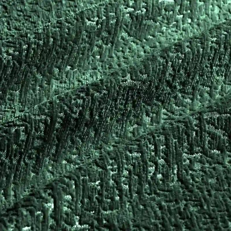 110.2 Chenille Three Seater Upholstered Sofa, 1 Ottoman