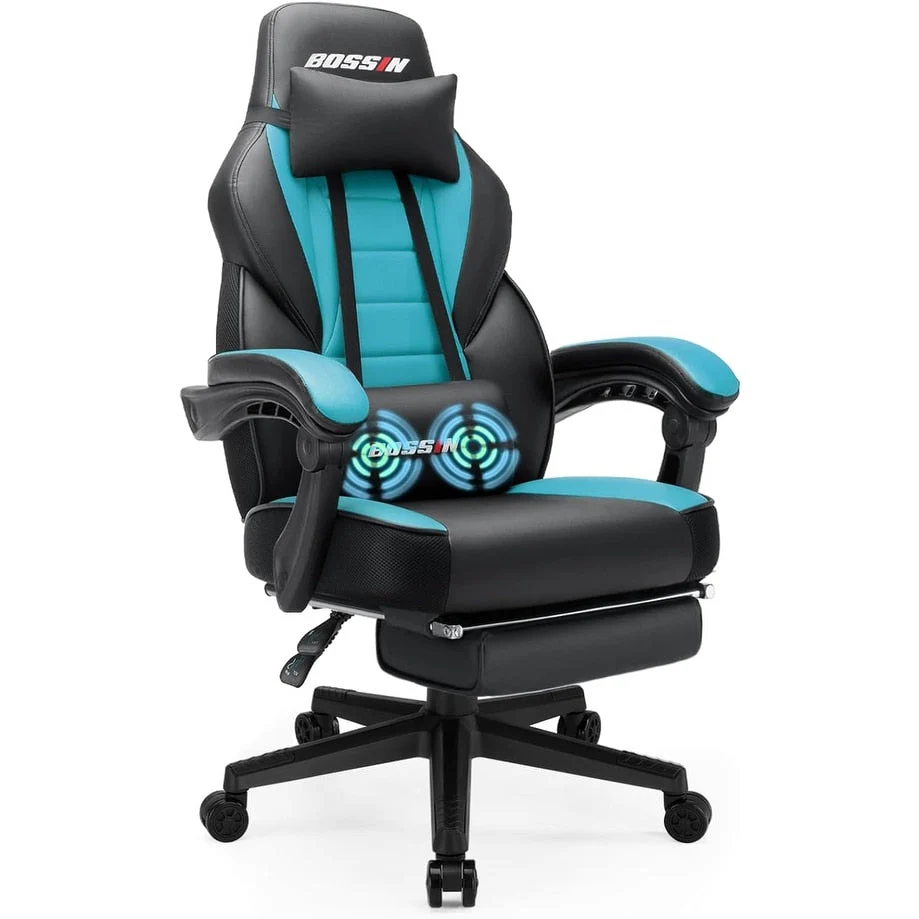 BOSSIN Racing Style Gaming Chair,300 lbs Big and Tall gamer chair High Back Computer Chair