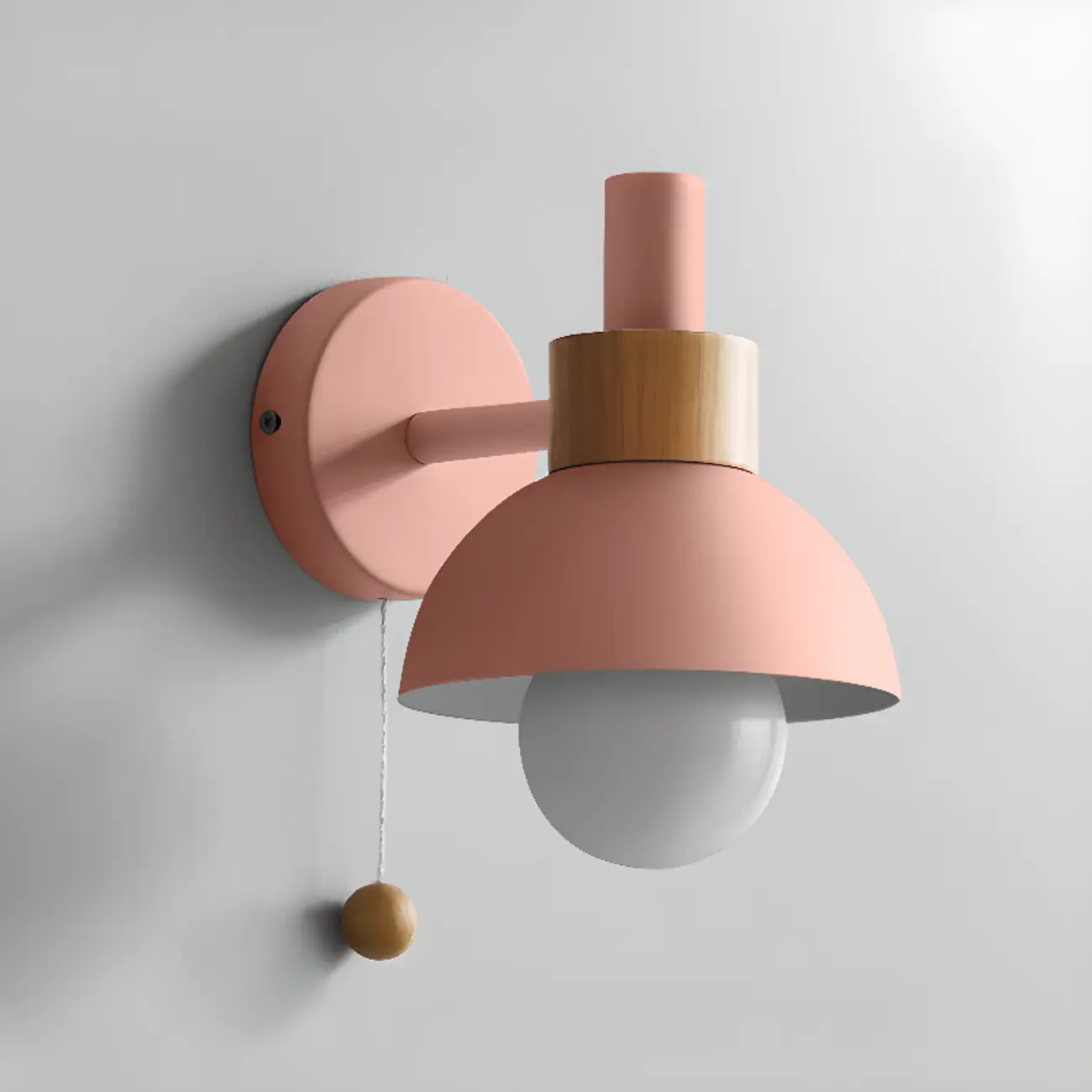 Modern Dome Vanity Light Pull Chain for Bathroom Mirror