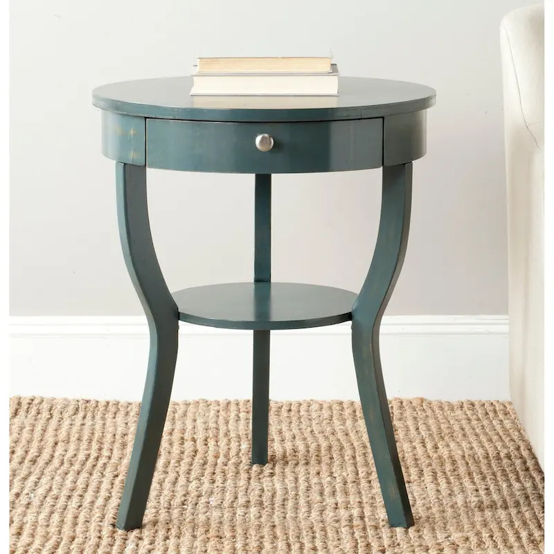 SAFAVIEH Mercedes End Table - 22 x 22 x 30.3 - 22Wx22Dx30H