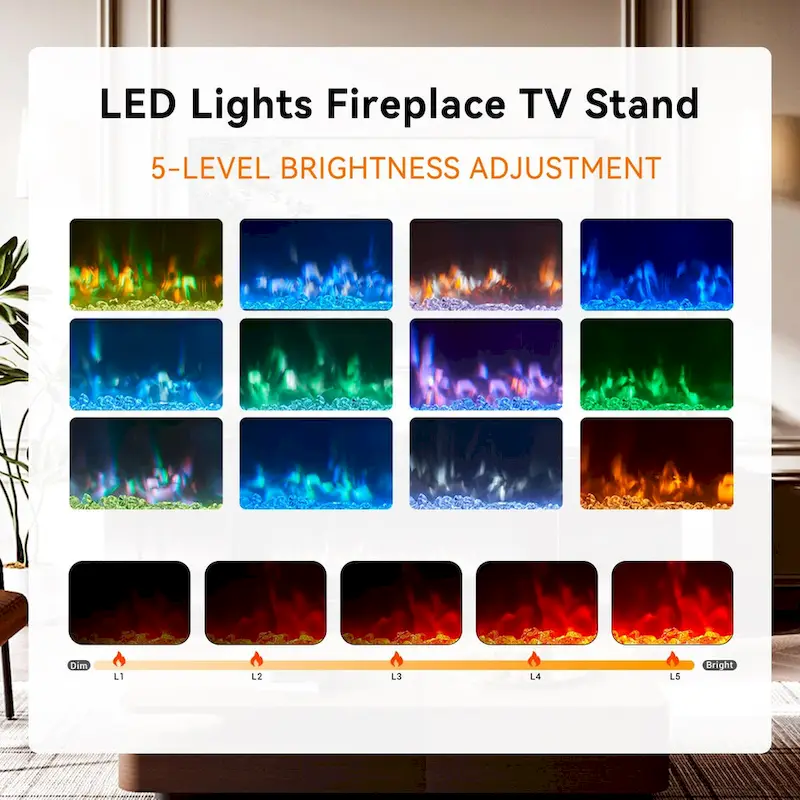 70 Modern Entertainment Center with 36 Fireplace