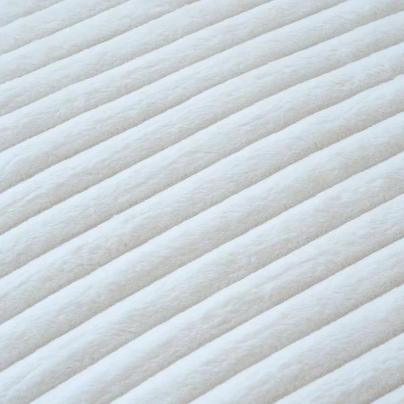 L-shaped Polyester Fabric Couch Modern Sectional Sofa with Ottoman