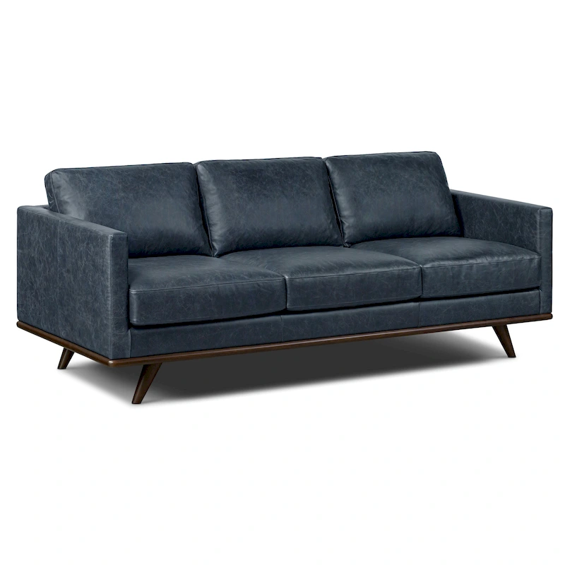 Poly & Bark Nolita 85 Sofa - Full Grain Genuine Italian Leather