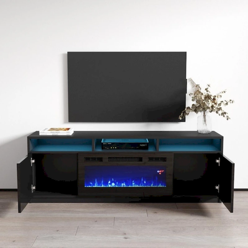 Reno 05 Electric Fireplace Modern 63 TV Stand
