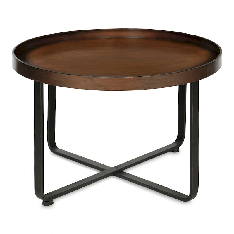 Kate and Laurel Zabel Round Modern Coffee Table - 28 Diameter