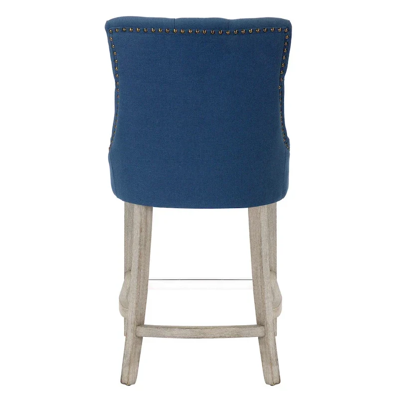 Carter 24 Upholstered Button Tufted Counter Bar Stool