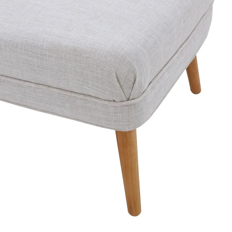 Desdemona Mid-Century Fabric Loveseat by