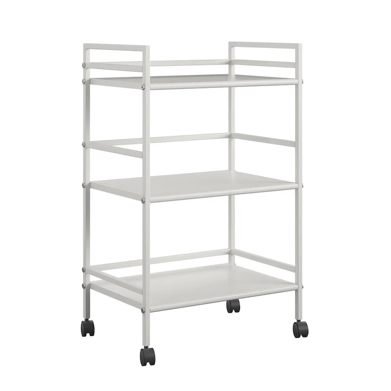 Emerald 3 Shelf Metal Rolling Utility Cart