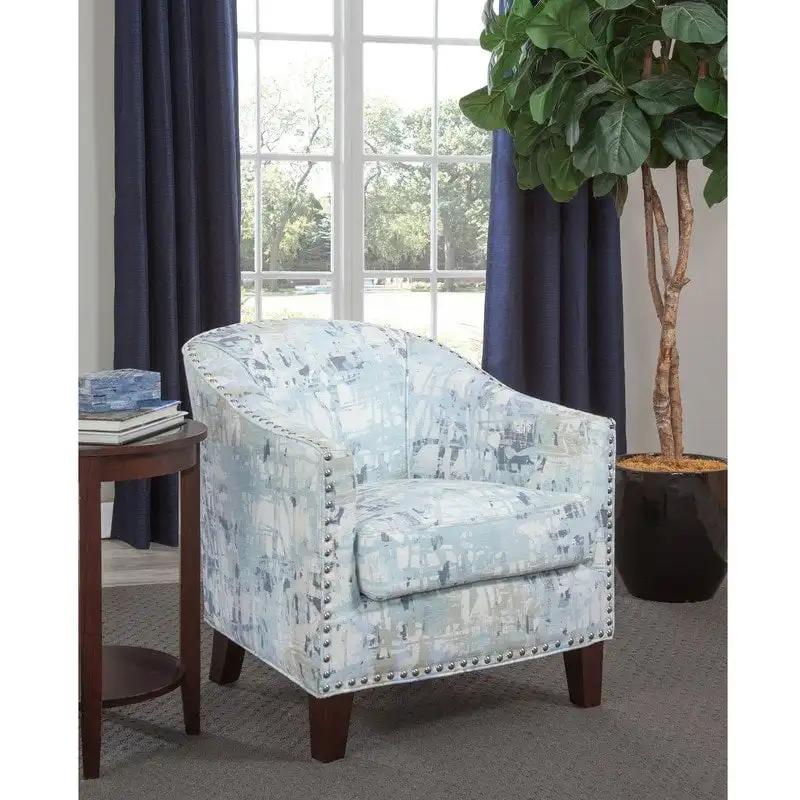 Grafton Home Giles Accent Chair with Nailhead Trim