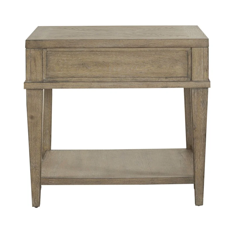 Devonshire Weathered Sandstone Drawer End Table
