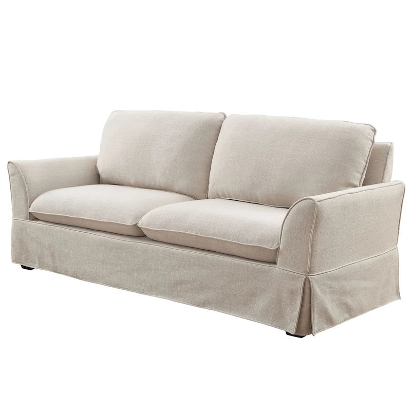 Nis Casual Fabric Upholstered Slipcovered Sofa by Furniture of America