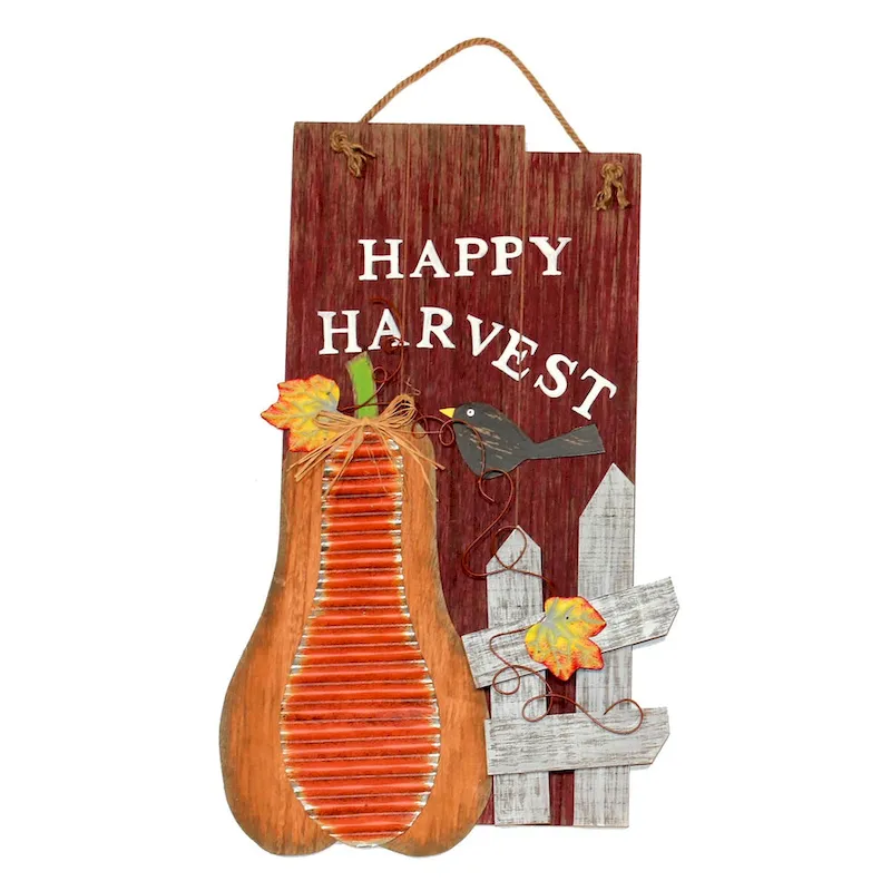 20  Fall Happy Harvest Wood Hanging Sign