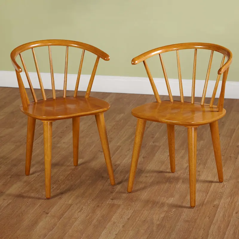 Simple Living Florence Solid Wood Spindle Dining Chairs (Set of 2)