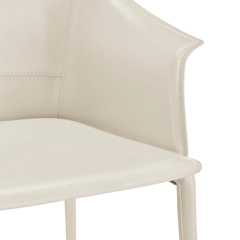 Callie Recycled Leather Dining Arm Chair