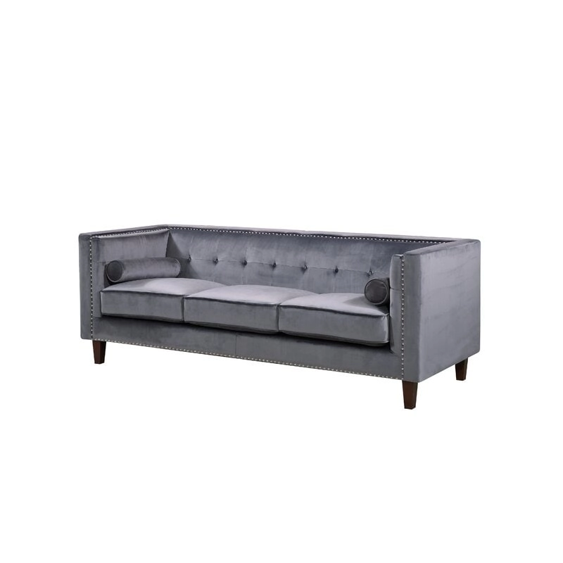 Kittleson 83 Velvet Square Arm Sofa