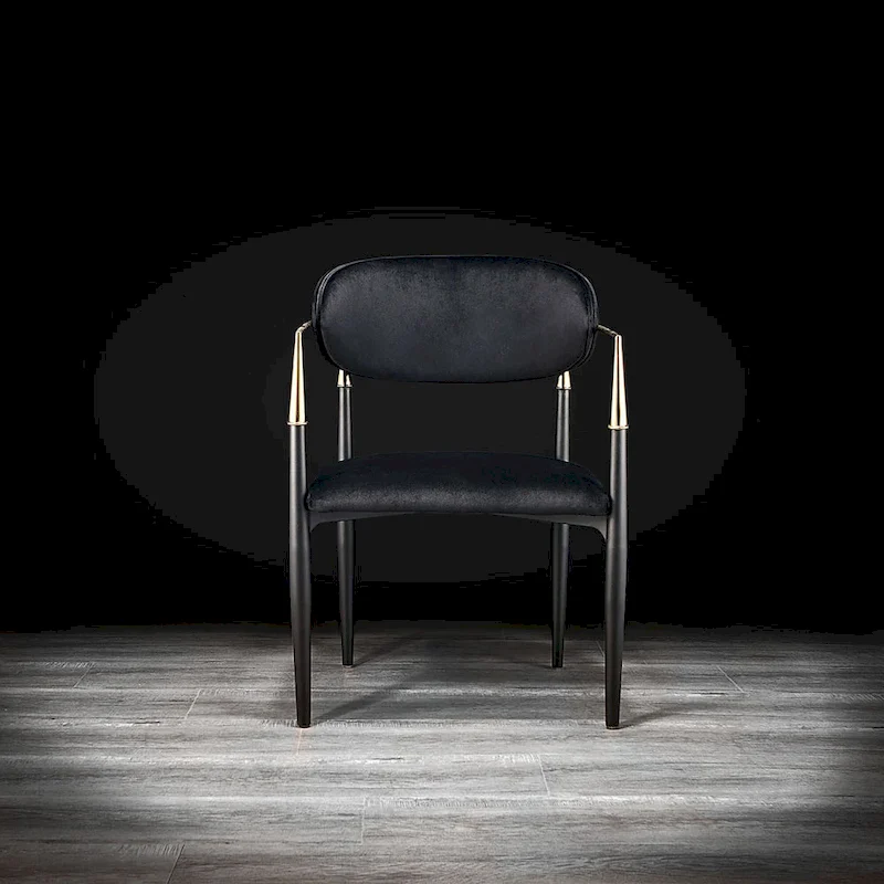 Roubi Gold Stainless Steel Dining Chair